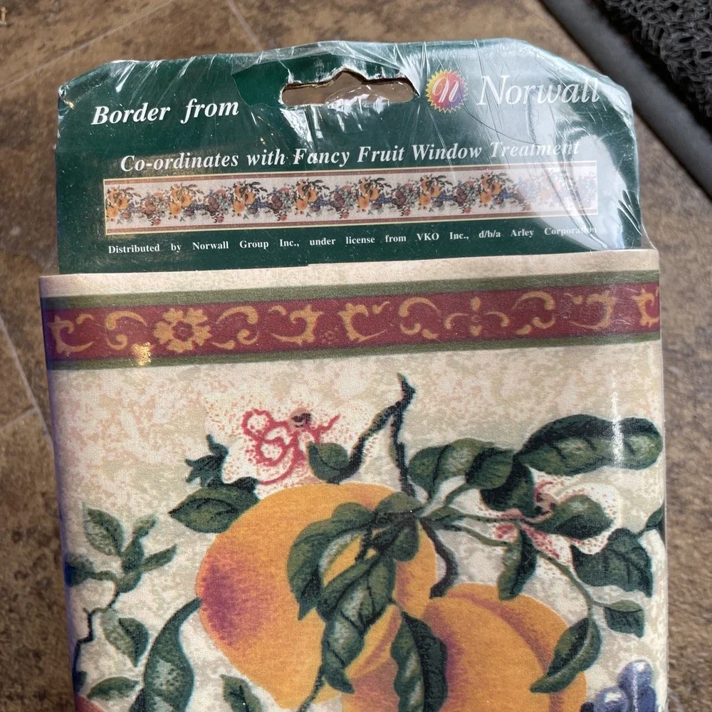 Norwall Wallpaper Border Fancy Fruit 5 Yards Prepasted